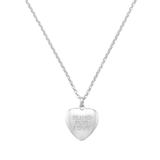 Blind for Love Heart Necklace