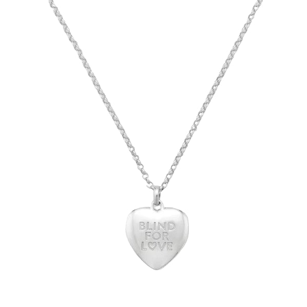 Blind for Love Heart Necklace