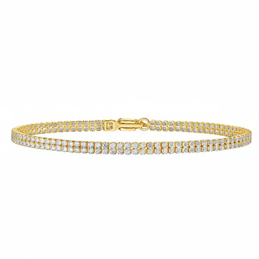 Lab Grown Diamond 2-Row Line Bracelet (2.48ct)