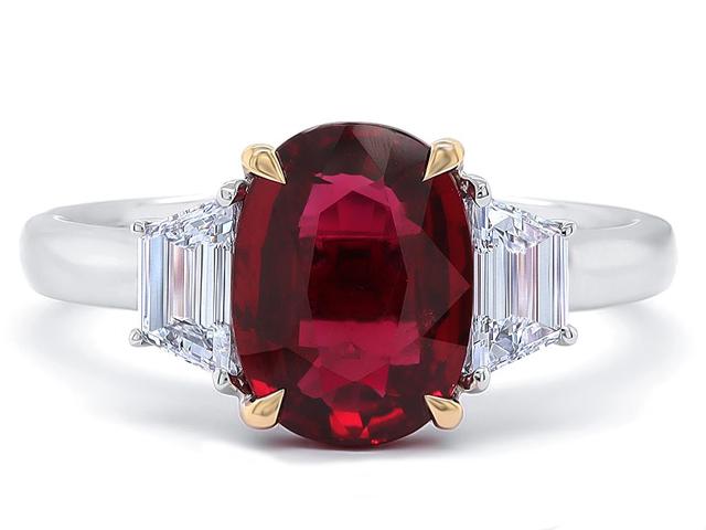 Oval Cut Ruby Ring