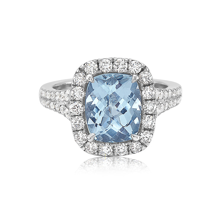 18KWG AQUA 74=1.30CT ISI2 RING