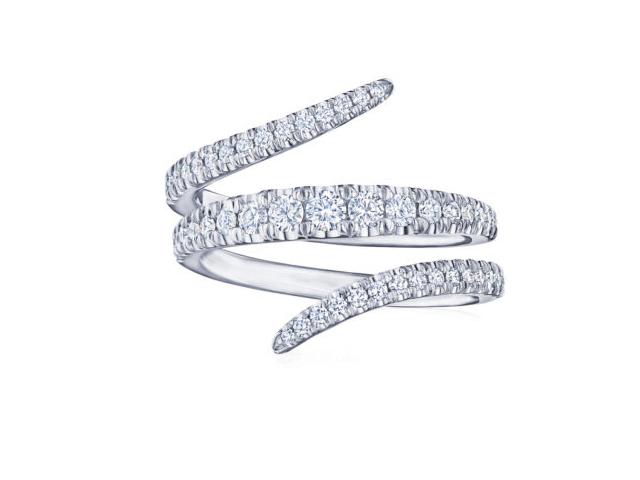 Vine Collection Wrap Ring with Diamonds