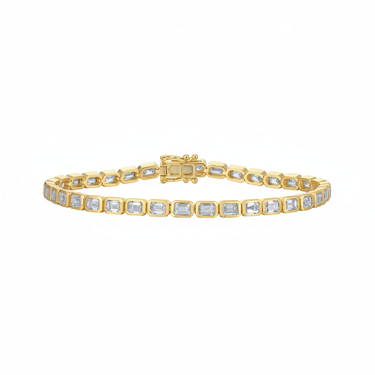 Lab Grown Diamond Bezel Line Bracelet (5.36 tcw)