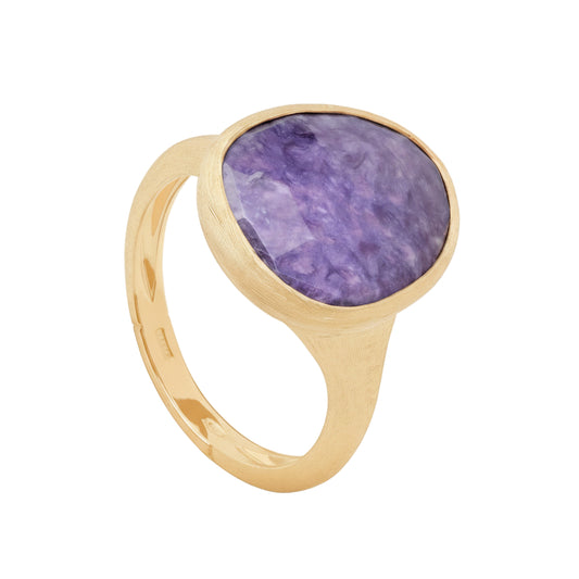 18KYG LUNARIA PURPLE RING