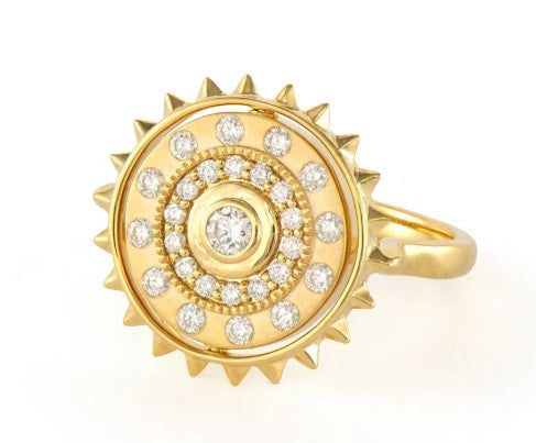 Phoenix Rising Double Sided Flip Ring Size 7