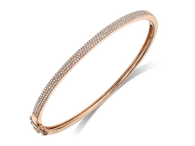 Diamond Hinged Bracelet