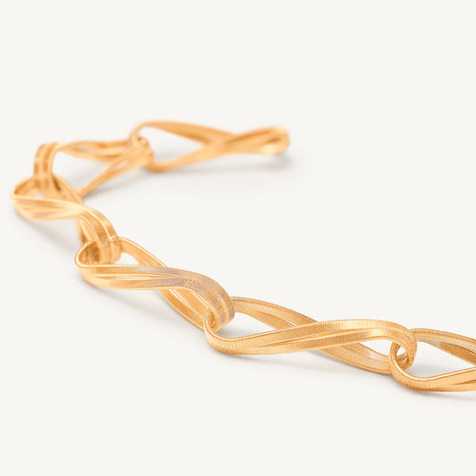 Twisted Double Coil Link Bracelet