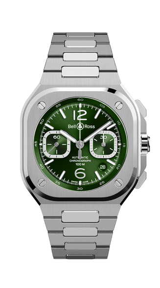 BR-05 chrono green steel