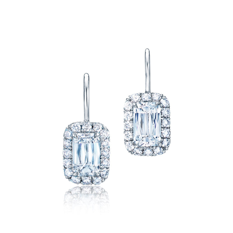 Ashoka Silhouette Diamond Drop Earrings