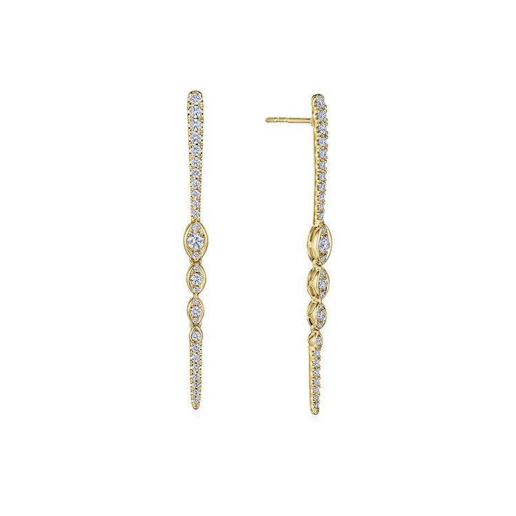Drop Earrings with Diamonds