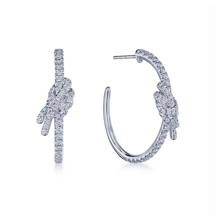 Diamond Hoop Earrings