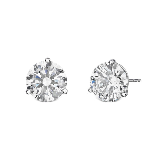 Lab Grown Diamond Martini Stud Earrings (3.14ctw)