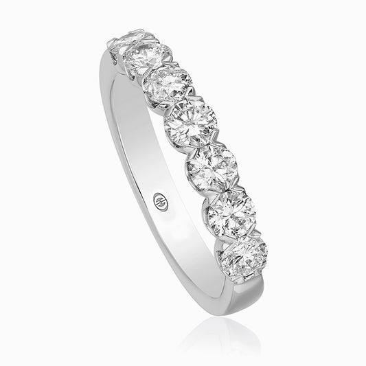18k White Gold Diamond Band