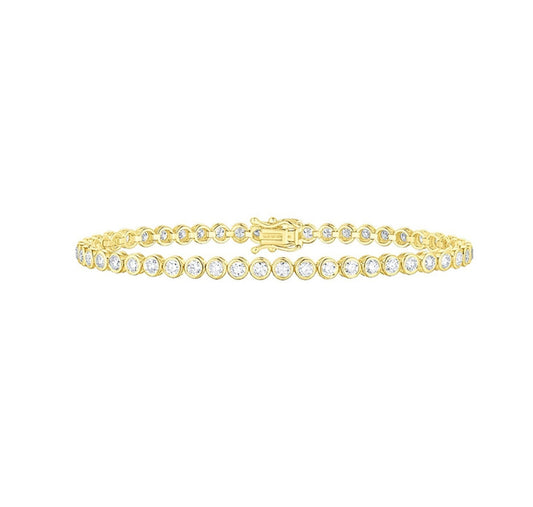 Lab Grown Diamond Bezel Line Bracelet (1.36 tcw)
