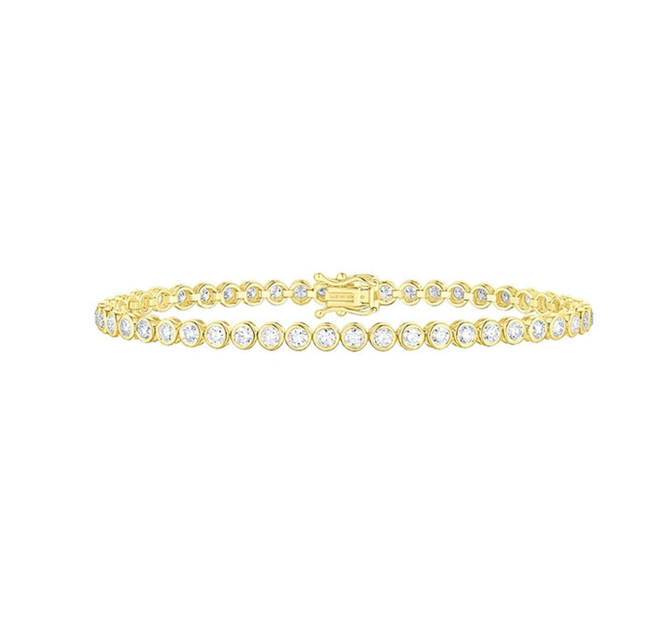 Lab Grown Diamond Bezel Line Bracelet (3.12 tcw)