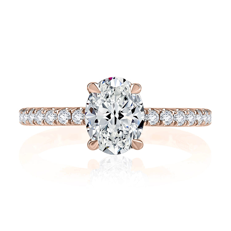 Diamond Semi Mount Ring | 14k Rose (1.50ct Head)