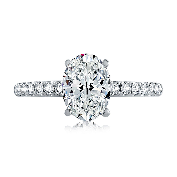 Diamond Semi Mount Ring | 14k White (1.50ct Head)