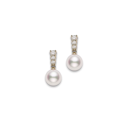 Morning Dew Akoya Cultured Pearl Earrings