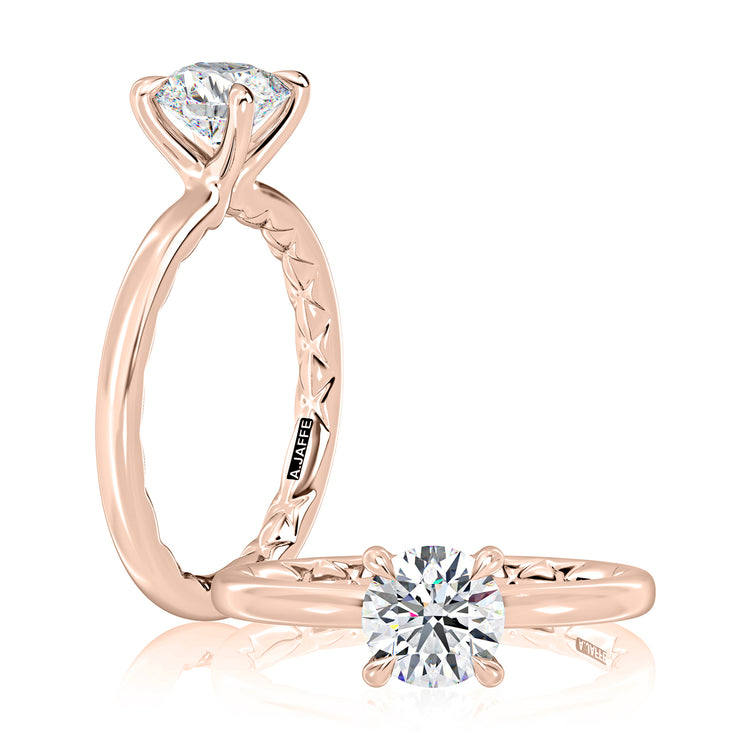 Solitaire Ring | 14k Rose (1.50ct Head)