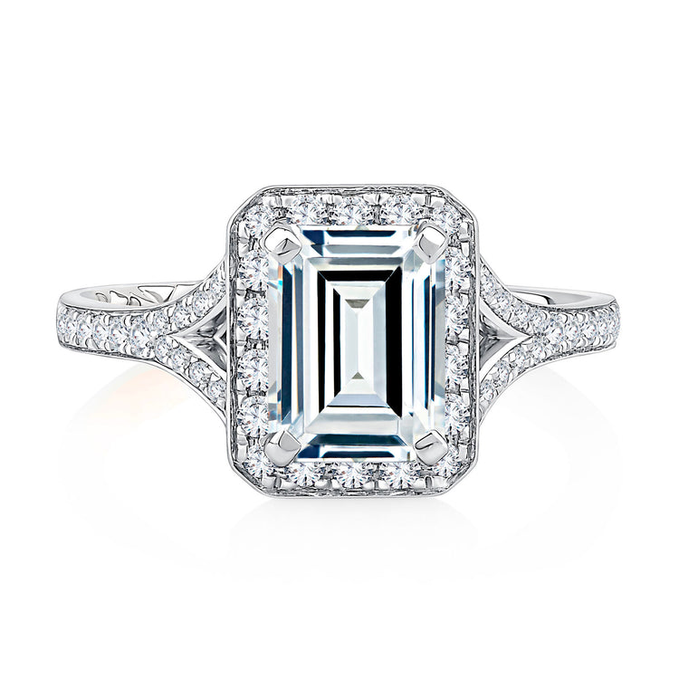 Diamond Semi Mount Ring | 14k White (1.50ct Head)