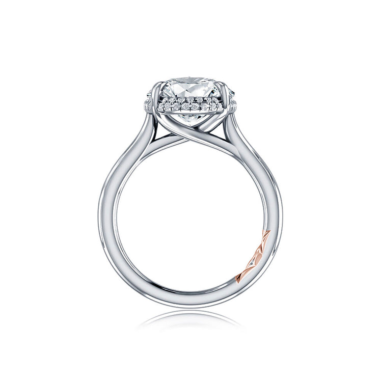 Diamond Halo Semi Mount Ring | 14k White (4.00ct Head)