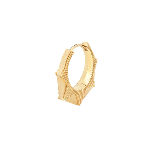 18KYG NYC SINGLE HOOP EARRING