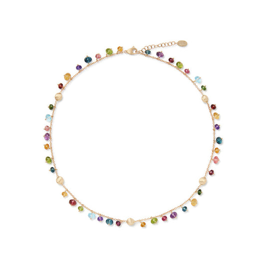 Africa Single Strand Mixed Gemstone Necklace