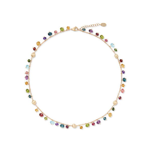 Africa Single Strand Mixed Gemstone Necklace