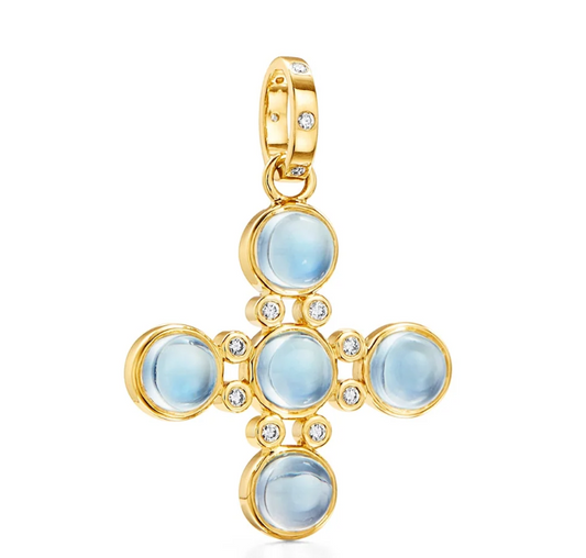 Temple St. Clair 18K Yellow Gold Moonstone Pendant