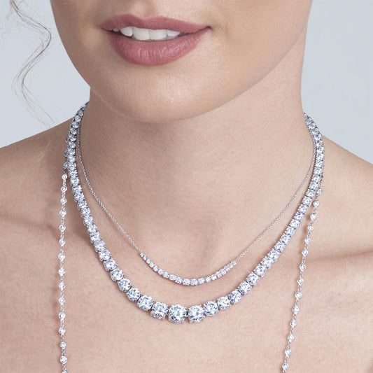 Riviera Demi Necklace with Diamonds
