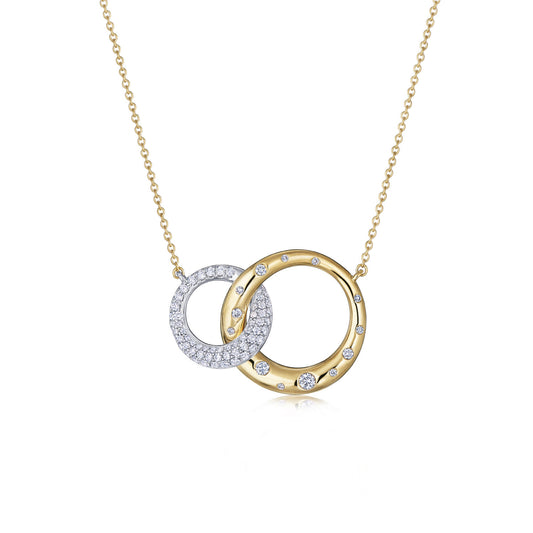 Cobblestone Interlocking Pendant with Diamonds