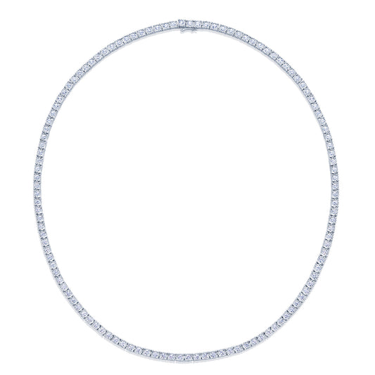 Sunburst Line Necklace with Diamonds