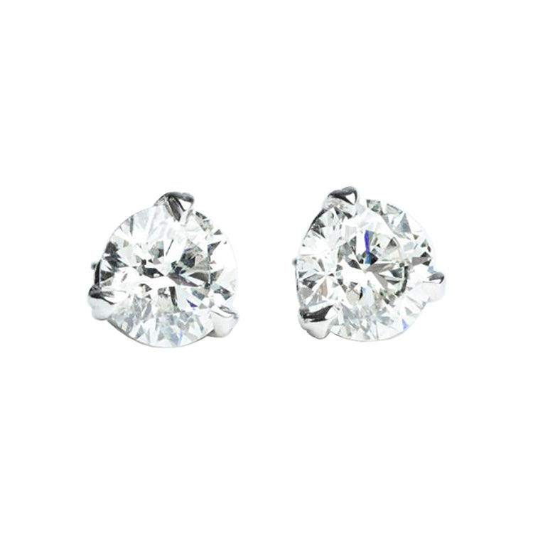 14k White Gold 2.44ct Diamond Nuvola Studs