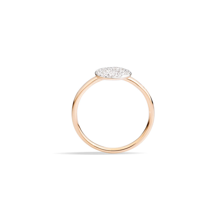 Small Sabbia Ring with Diamonds