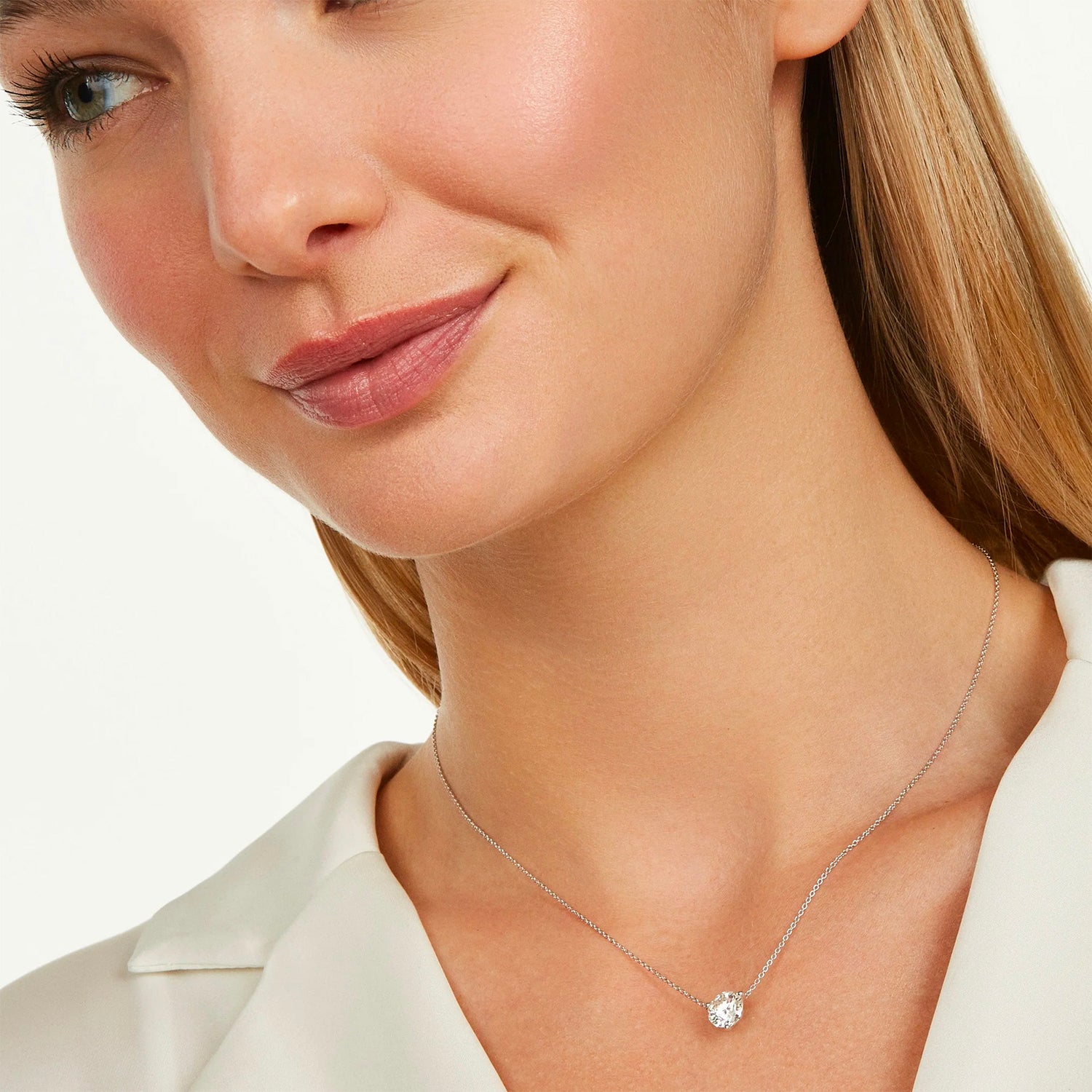 Diamond solitaire necklace 1 carat Clearance