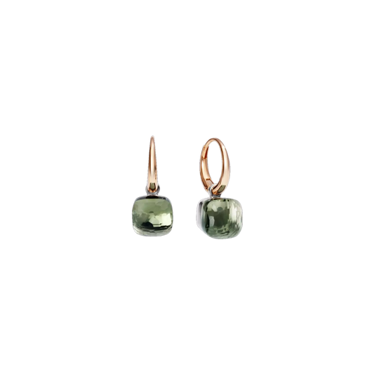 Prasiolite Nudo Drop Earrings