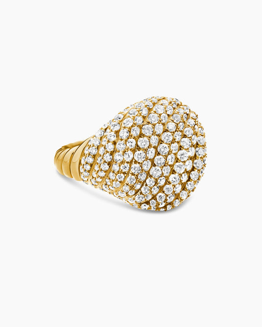 Sculpted Cable Pinky Ring
