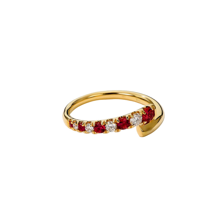 Coil Ruby Ring