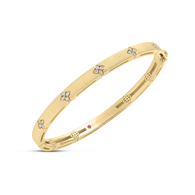 18k Yellow Gold Diamond Love in Verona Bangle