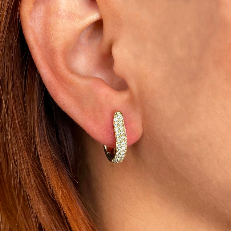 Diamond Hoop Earrings