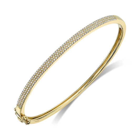14KYG SHY CREATION DIAMOND HINGED BRACELET