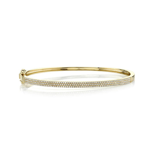 14KYG SHY CREATION DIAMOND HINGED BRACELET