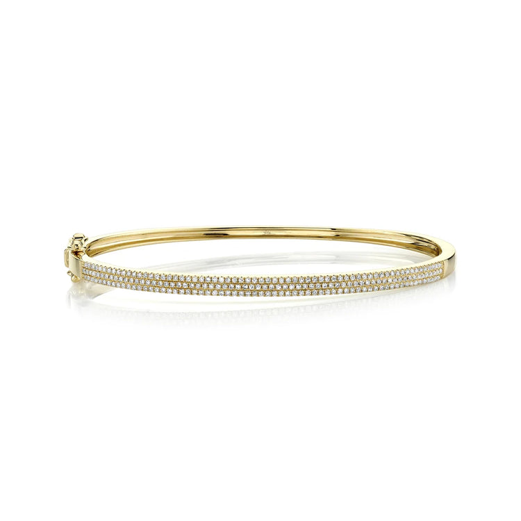 14KYG SHY CREATION DIAMOND HINGED BRACELET