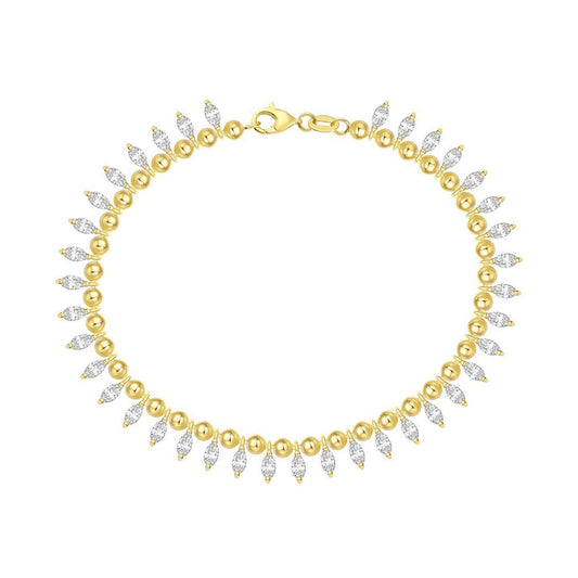 Lab Grown Marquise Diamond Dangle Bracelet