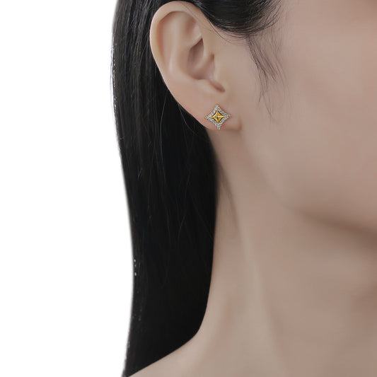Lab Grown Diamond Star Earrings