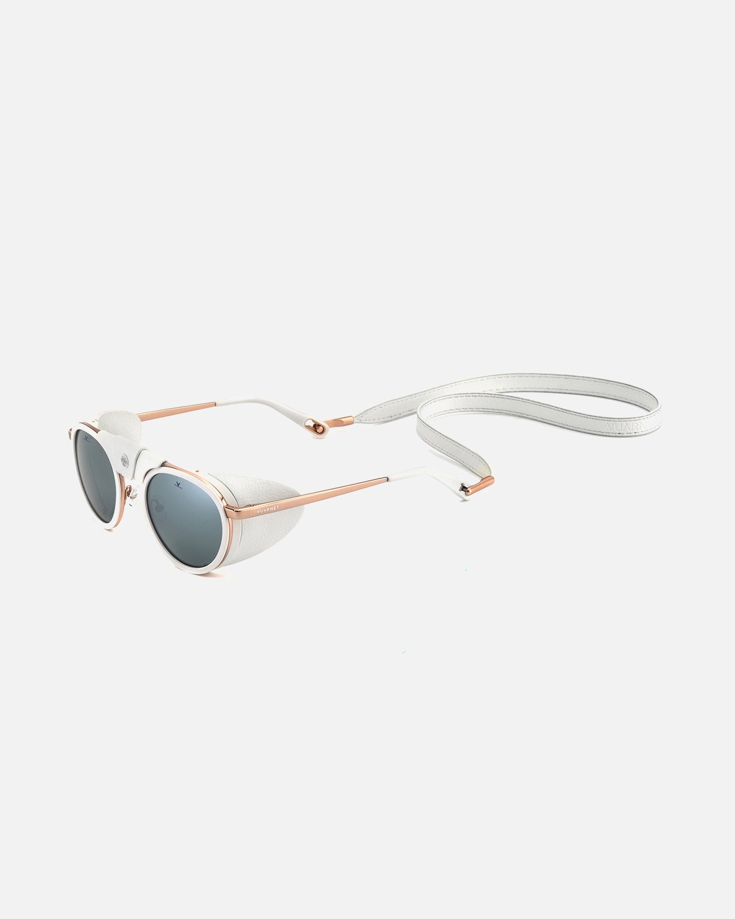 vuarnet px glacier goggles Glacier Round White Leather/Pure Grey by Vuarnet