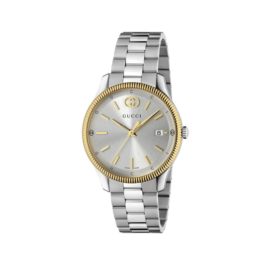 G-Timeless Silver Dial Stainless Steel Watch