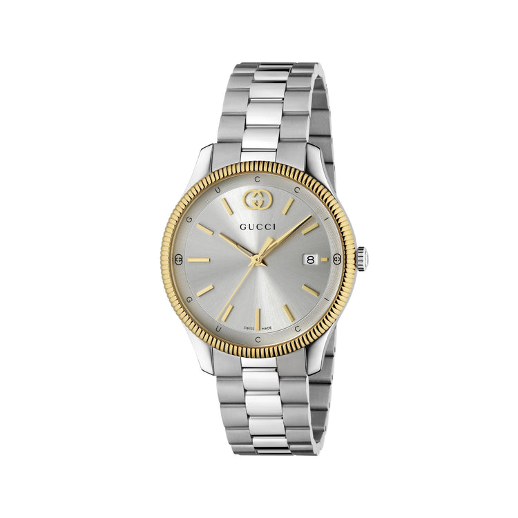 G-Timeless Silver Dial Stainless Steel Watch
