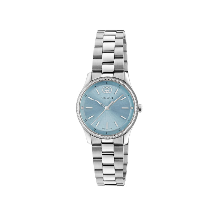 G-Timeless Blue Dial Stainless Steel Watch 29mm