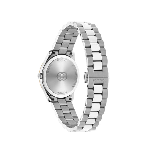 G-Timeless Silver Dial on Steel Bracelet